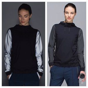 New Lululemon Fleet Street Yale Crew reflective hoodie pullover sweatshirt